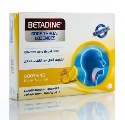 Betadine Throat Honey & Lemon 24Lozenges