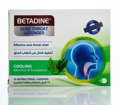 Betadine Throat Menthol & Eucalyptus 24 Lozenges