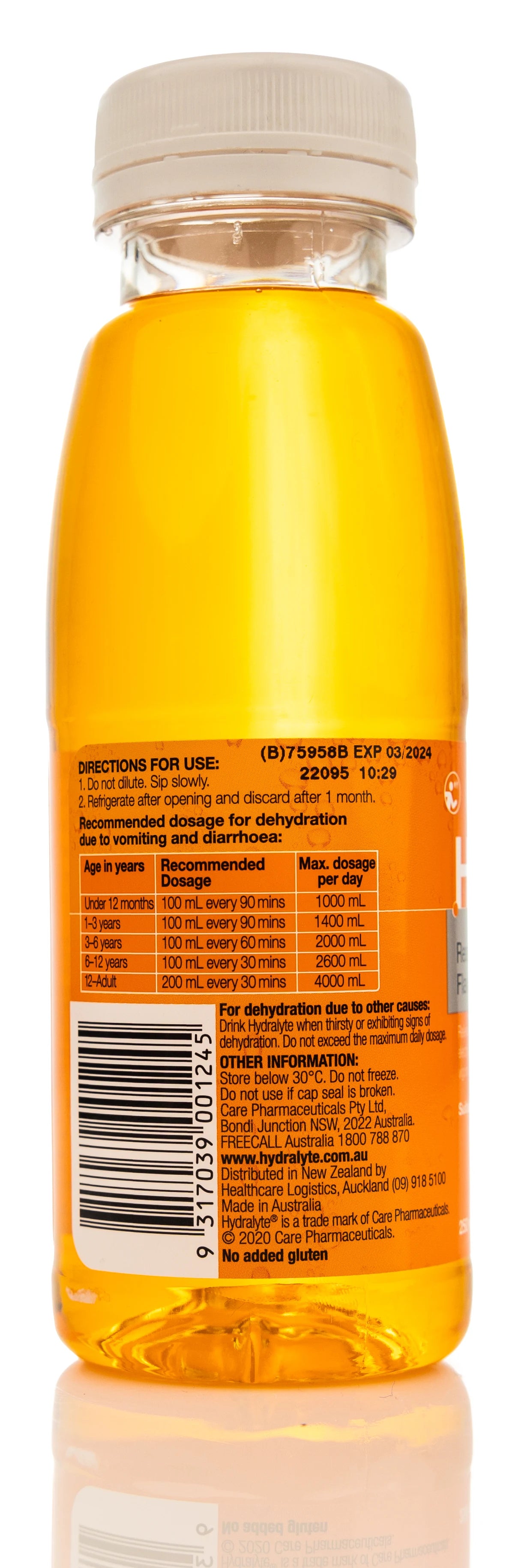 Hydralyte Orange 250ml