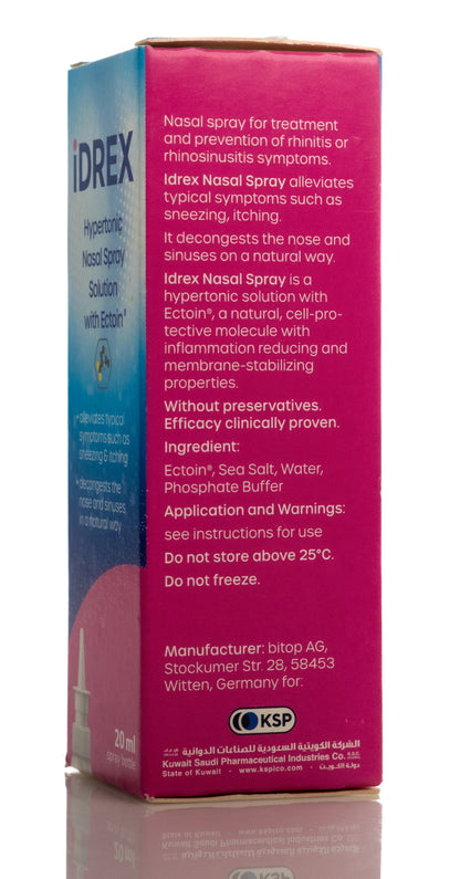 Idrex Hypertonic Nasal Spray 20Ml