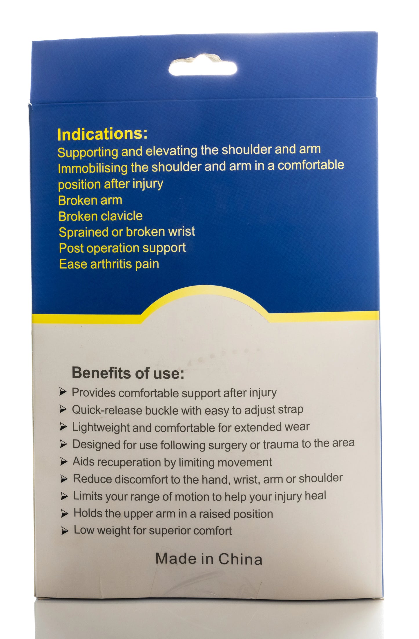 Zero Pain Arm Sling [universal Size]