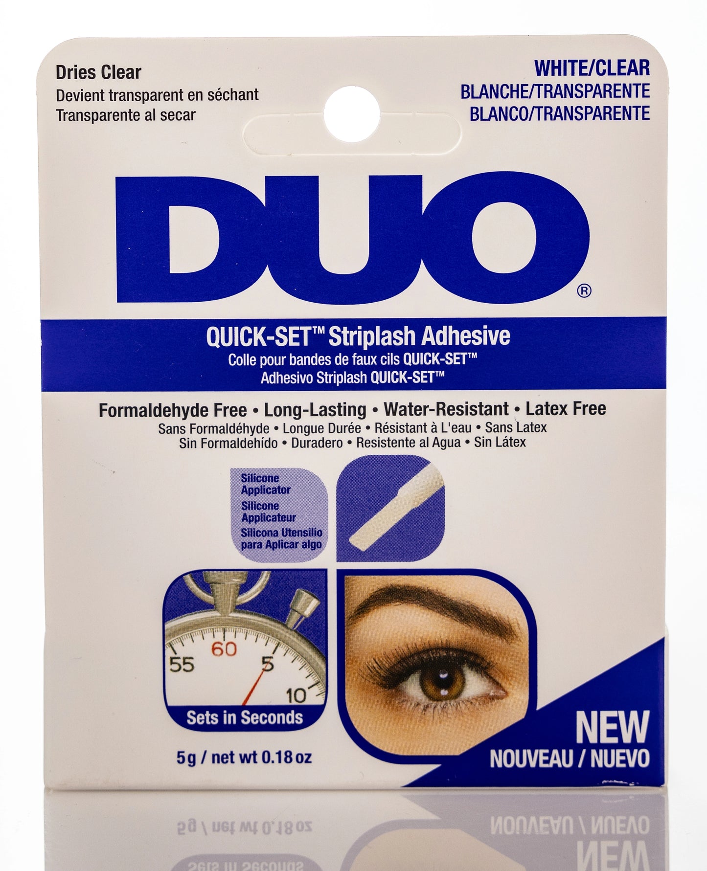 Duo Quick-Set Striplash Adhesive [White/Clear] 5 Gm