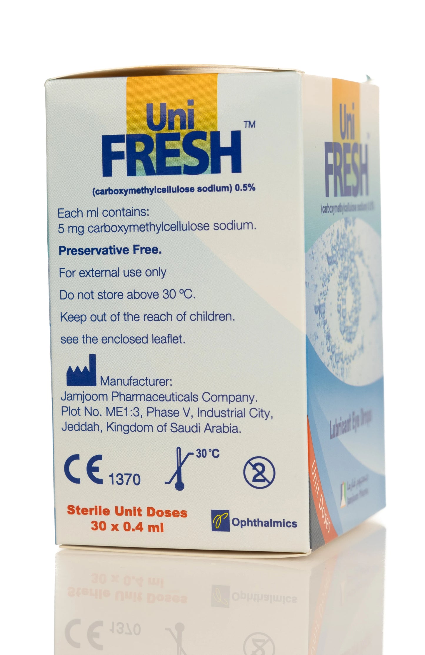 Unifresh Lubricant Eye Drops Ud 0.4Ml 30 pieces