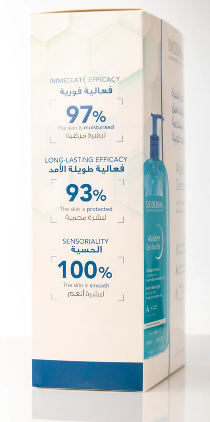 Bioderma Atoderm Gel Douche 1 Liter + 200 Ml Offer Pack
