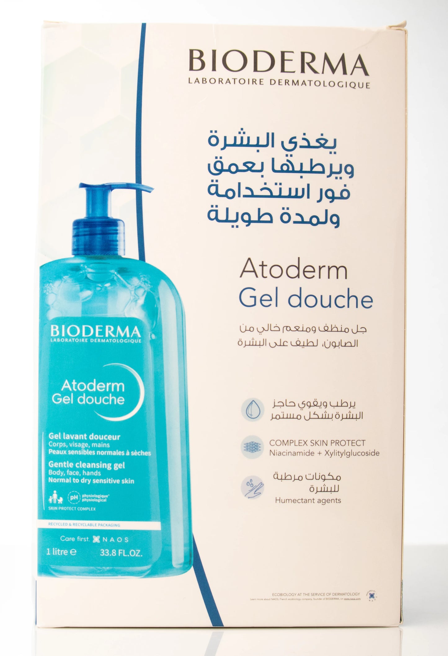 Bioderma Atoderm Gel Douche 1 Liter + 200 Ml Offer Pack