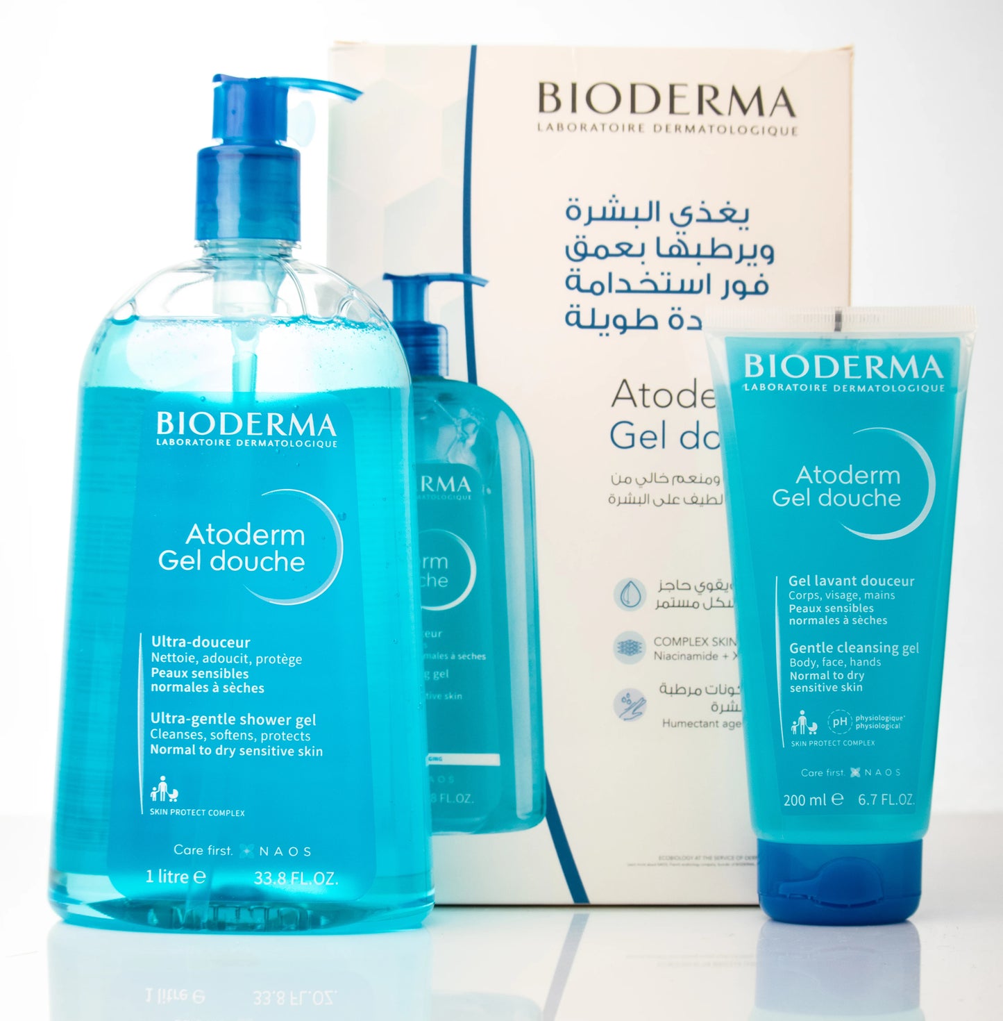 Bioderma Atoderm Gel Douche 1 Liter + 200 Ml Offer Pack