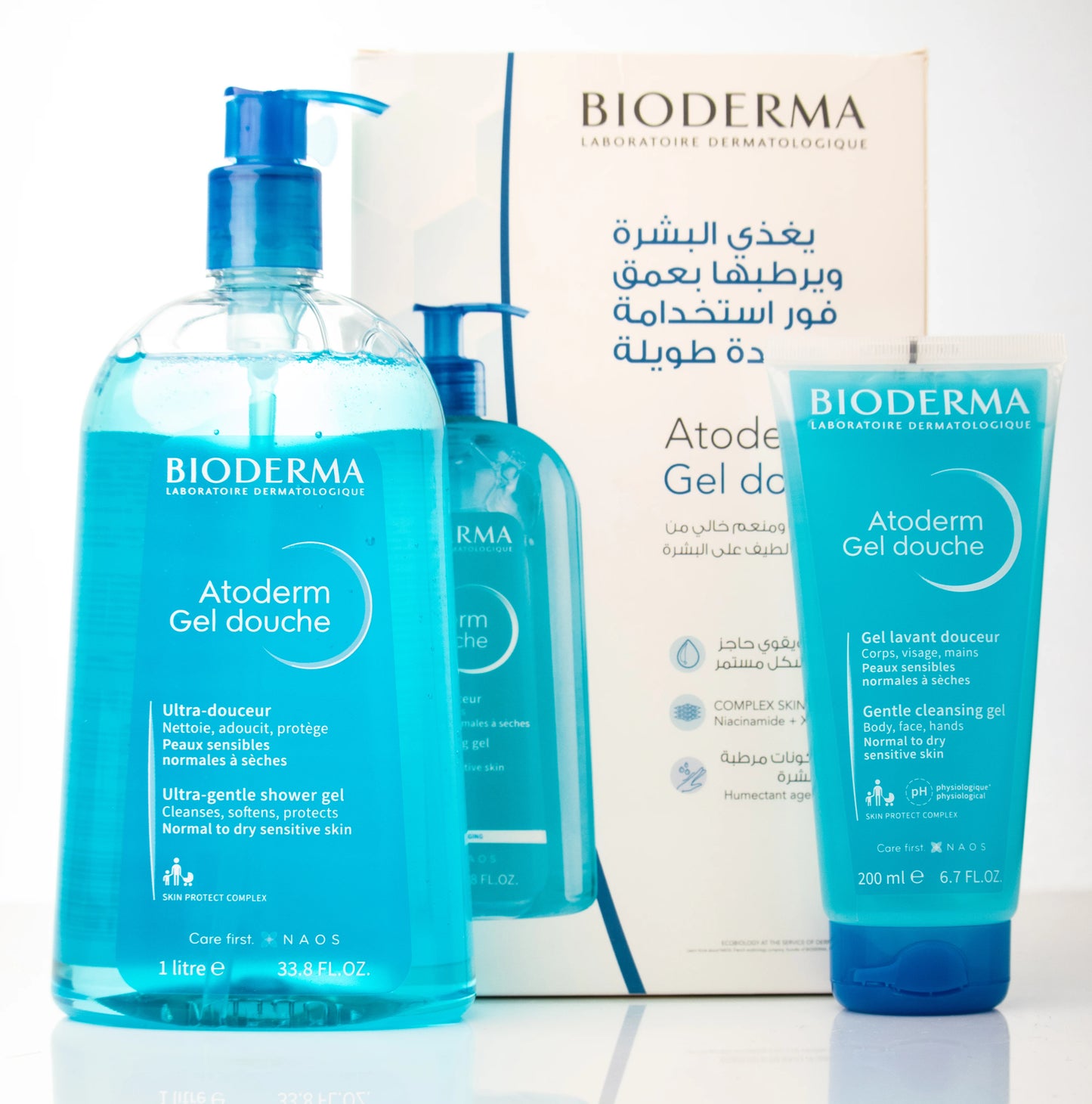 Bioderma Atoderm Gel Douche 1 Liter + 200 Ml Offer Pack
