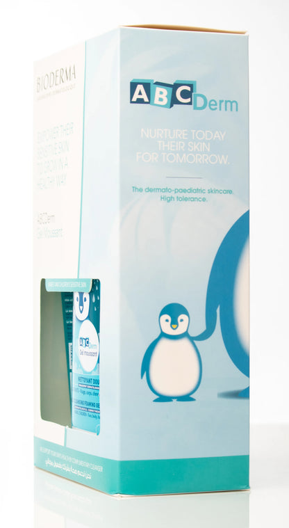 Bioderma ABCDerm Moussant Mild Foaming Cleanser 1 Liter+200 Ml Offer Pack