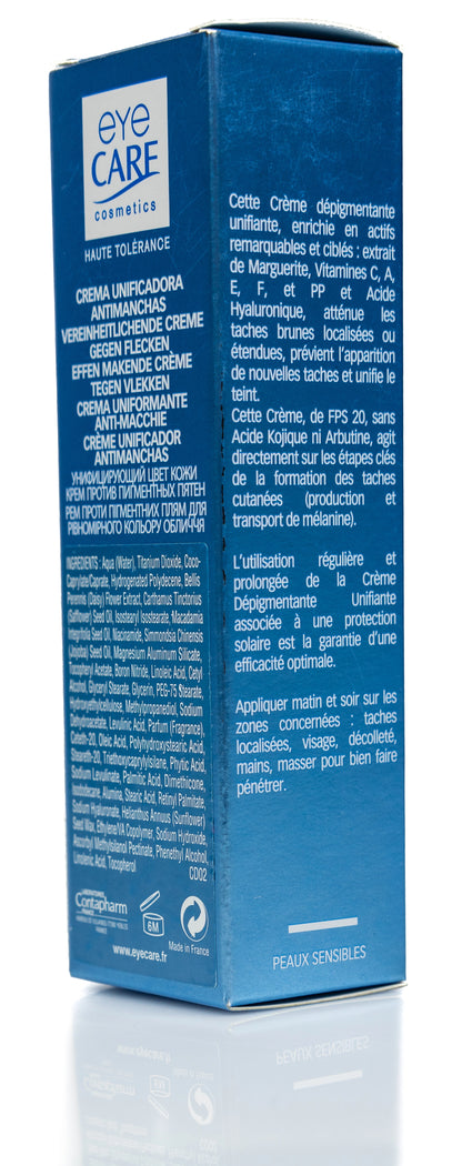 Eye Care Cosmetics Anti-Dark Spot SPF 20 Unifying Cream 30 Ml