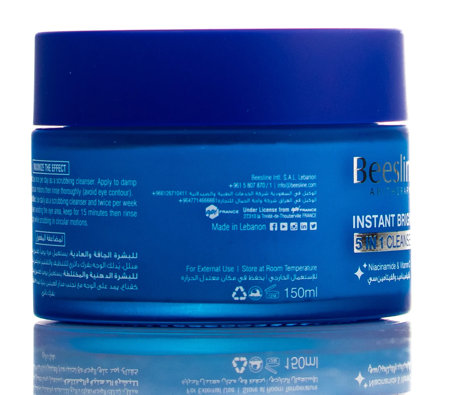 Beesline Instant Bright 5In1 Cleanser 150 Ml