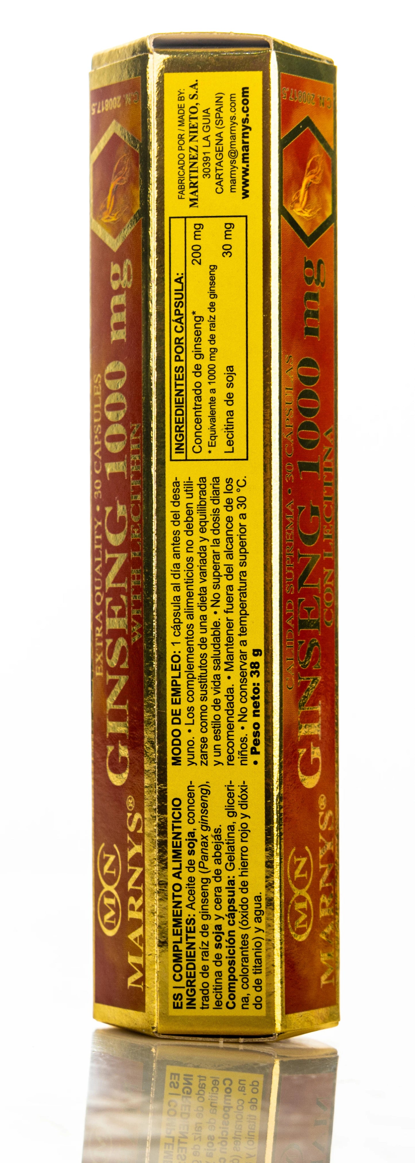 Marnys Ginseng 1000 mg with Lecithin 30 Capsule