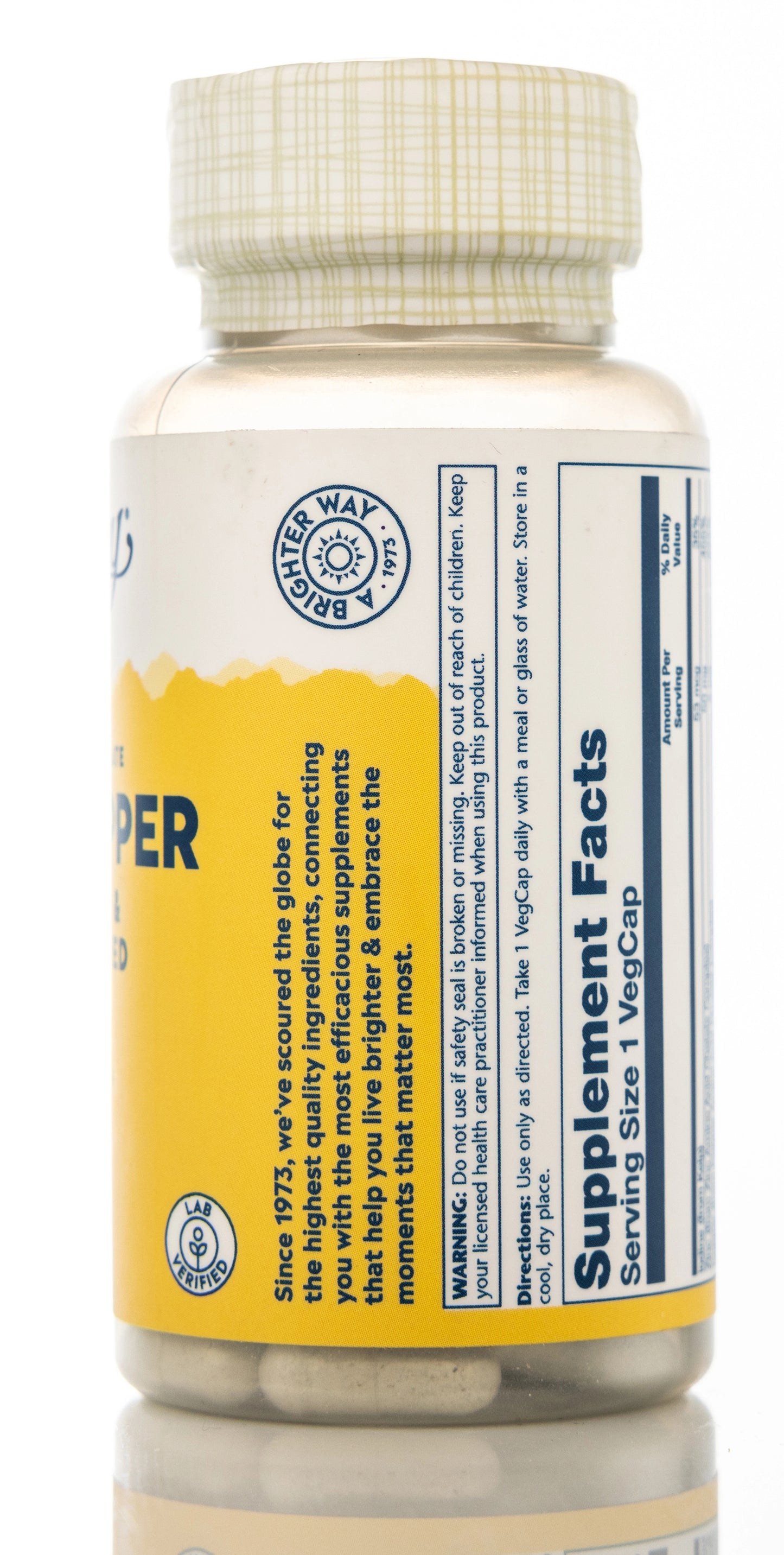 Solaray Zinc Copper 100 Capsules