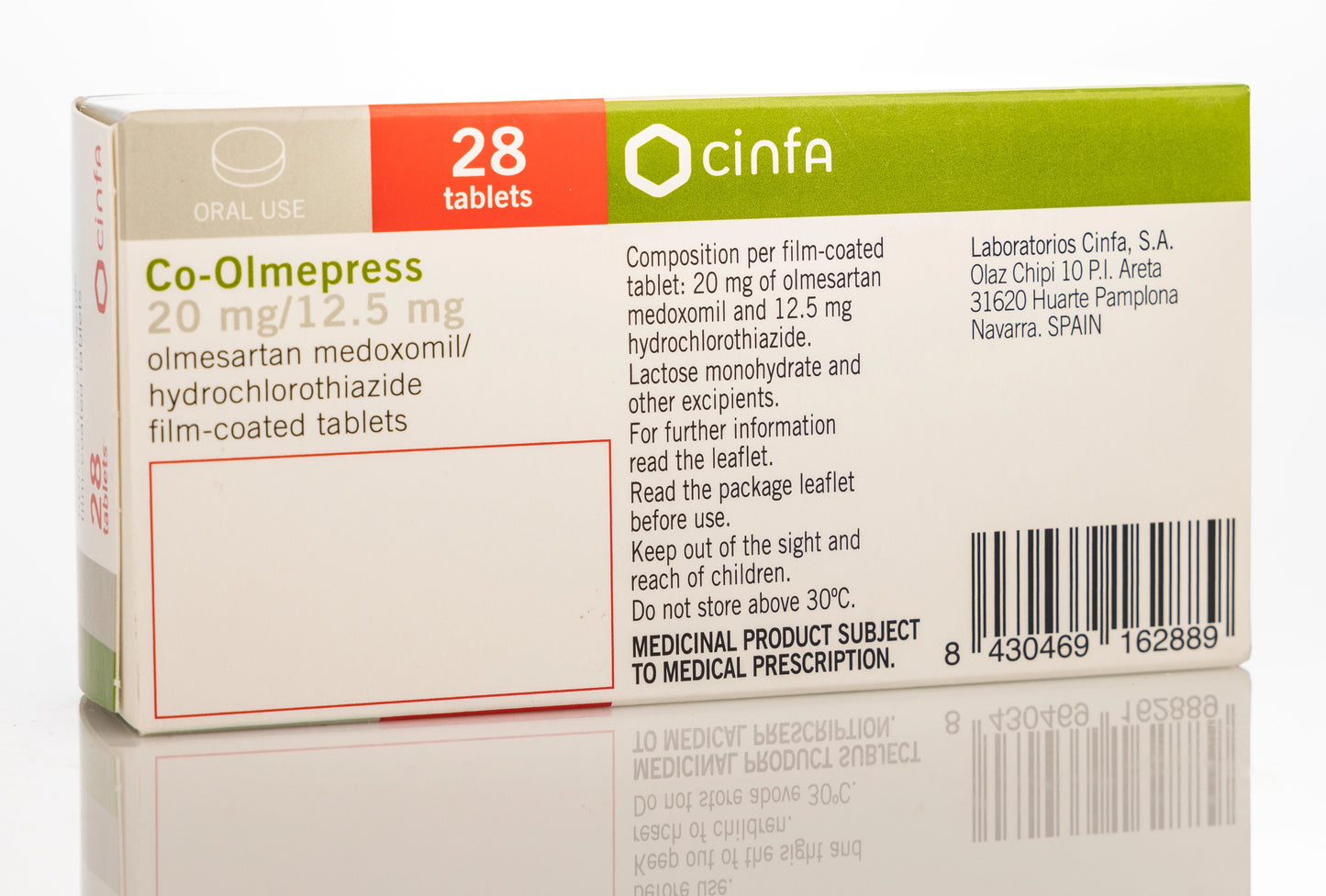 Co-Olmepress 20/12.5Mg 28 Tablets