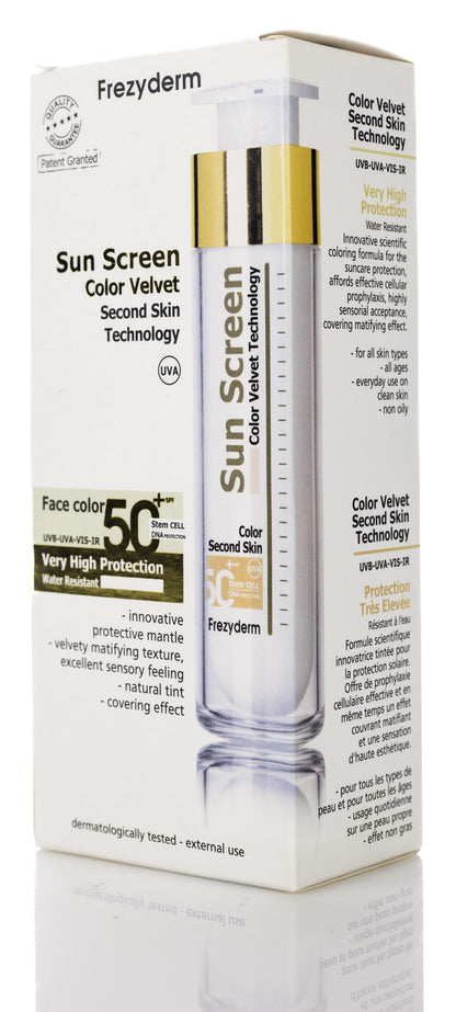 Frezyderm Sunscreen Color Velvet SPF 50  Face Color 50 Ml