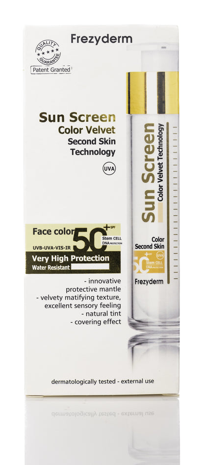Frezyderm Sunscreen Color Velvet SPF 50  Face Color 50 Ml