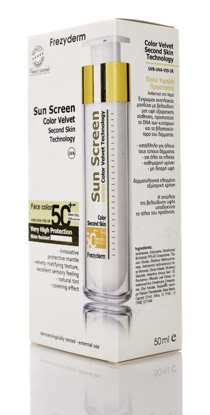 Frezyderm Sunscreen Color Velvet SPF 50  Face Color 50 Ml