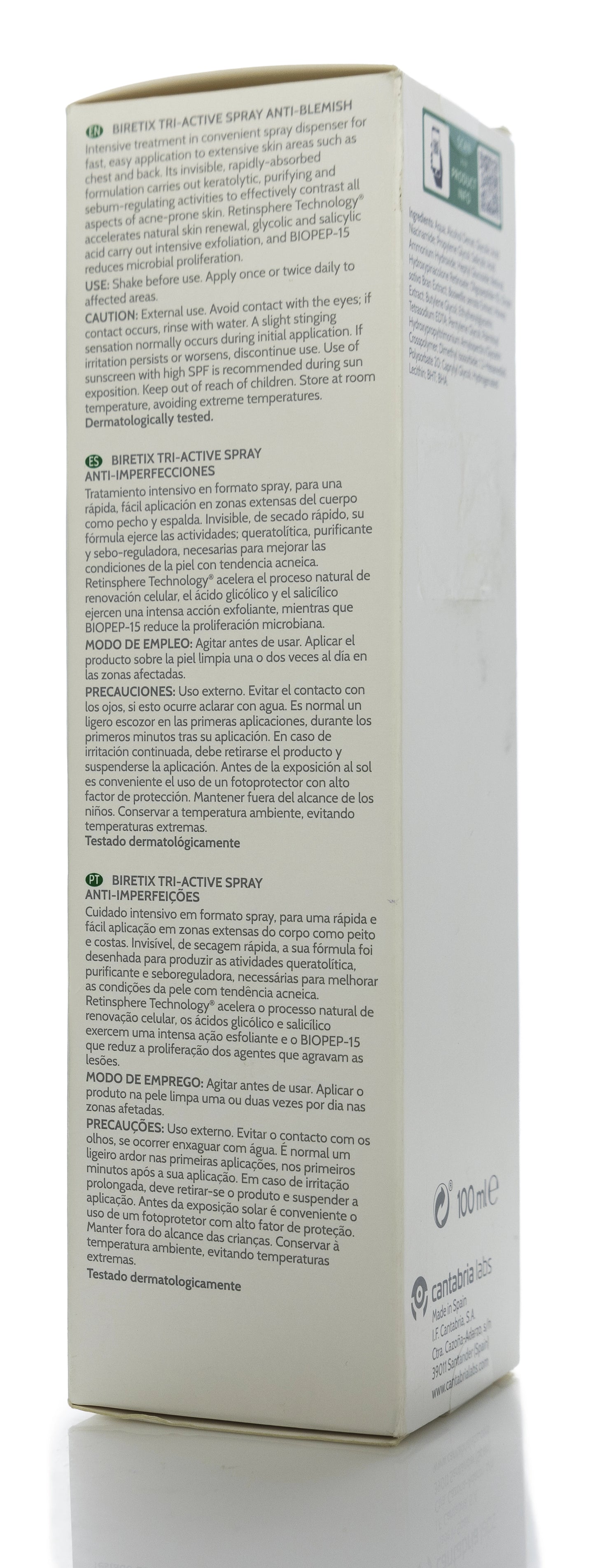 Biretix Tri-Active Anti-Blemish Spray 100 Ml