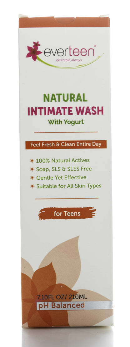 Everteen Natural Intimate Wash with Yogurt pH Balanced 210 Ml