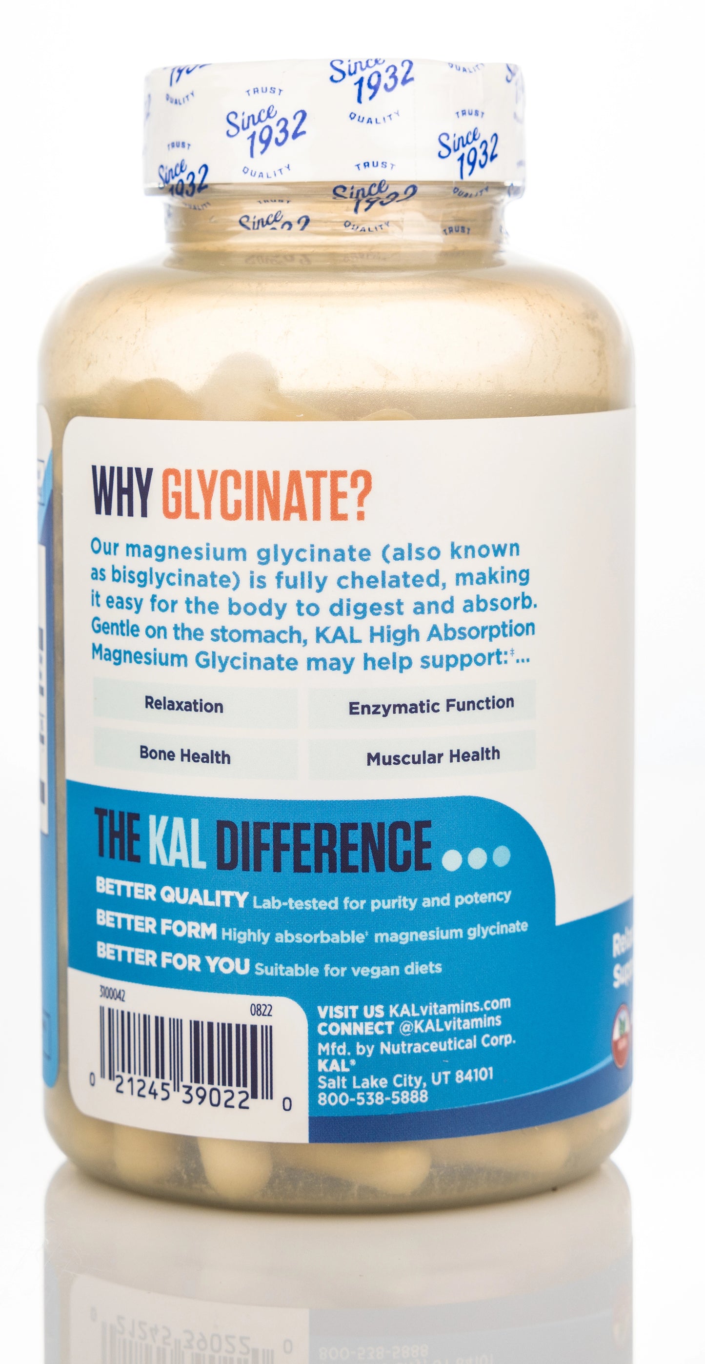 Kal Magnesium Glycinate 350 mg 160 Capsule
