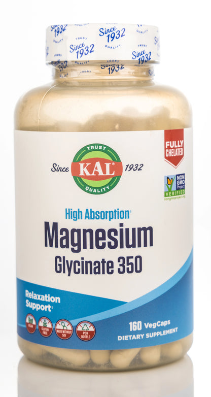 Kal Magnesium Glycinate 350 mg 160 Capsule