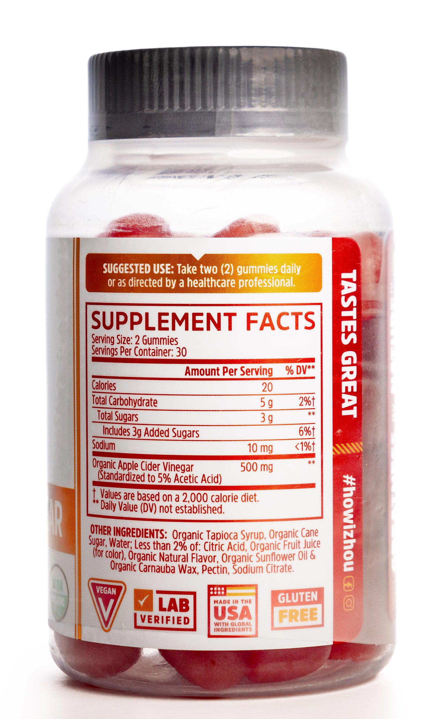 ZHOU Apple Cider Vinegar 60 Gummies