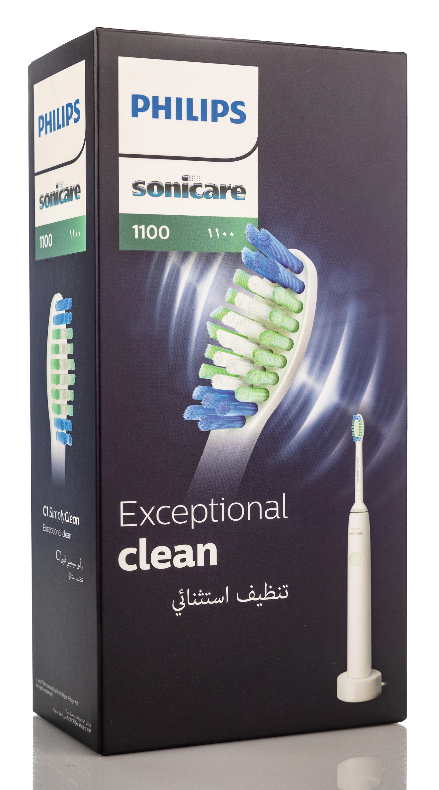 Philips Sonicare 1100 Electric Toothbrush-White [Hx3641/01]