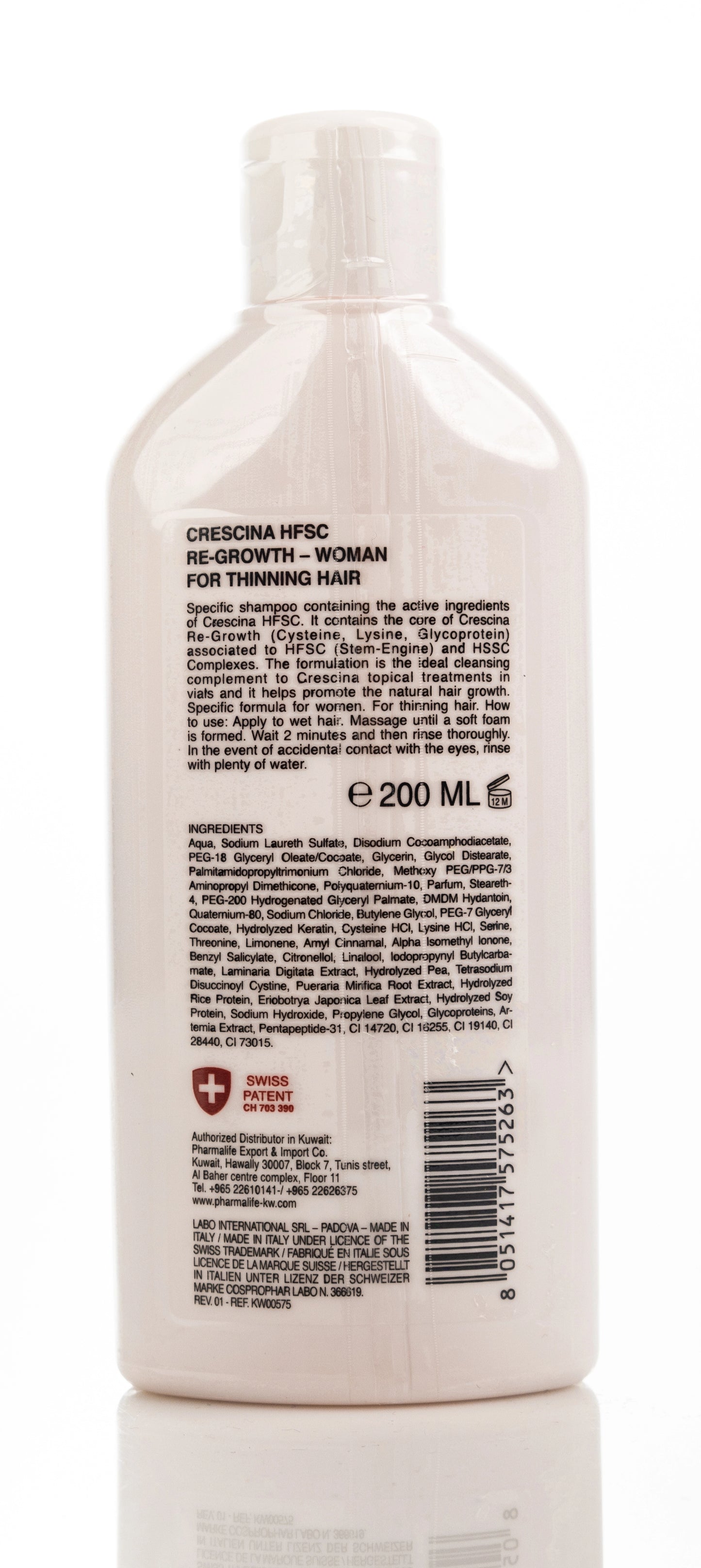 Crescina HFSC Re-Growth Thinnig Hair Shampoo for Women 200 Ml