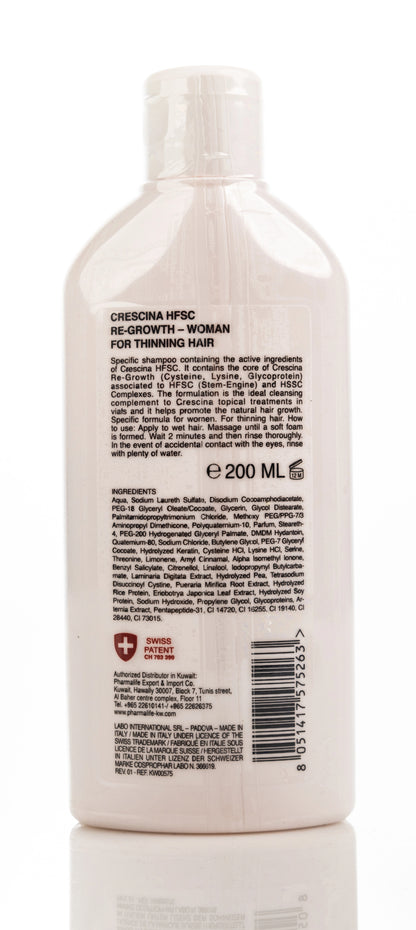 Crescina HFSC Re-Growth Thinnig Hair Shampoo for Women 200 Ml