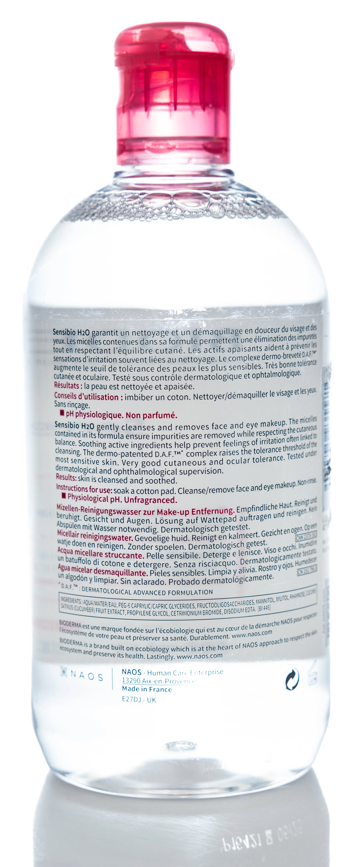 Bioderma Sensibio H2O Micellar Water 500 Ml