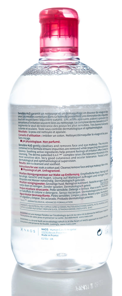 Bioderma Sensibio H2O Micellar Water 500 Ml