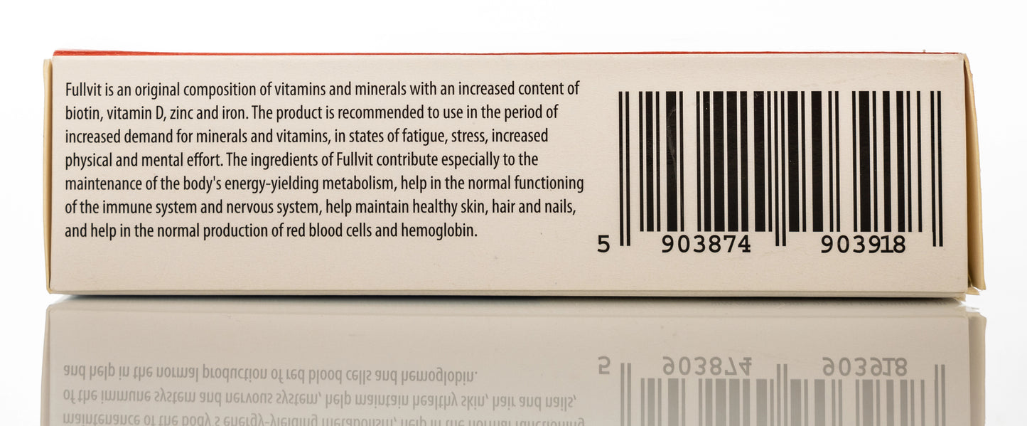 FullVit multivitamin&Minerals 60 Tablets