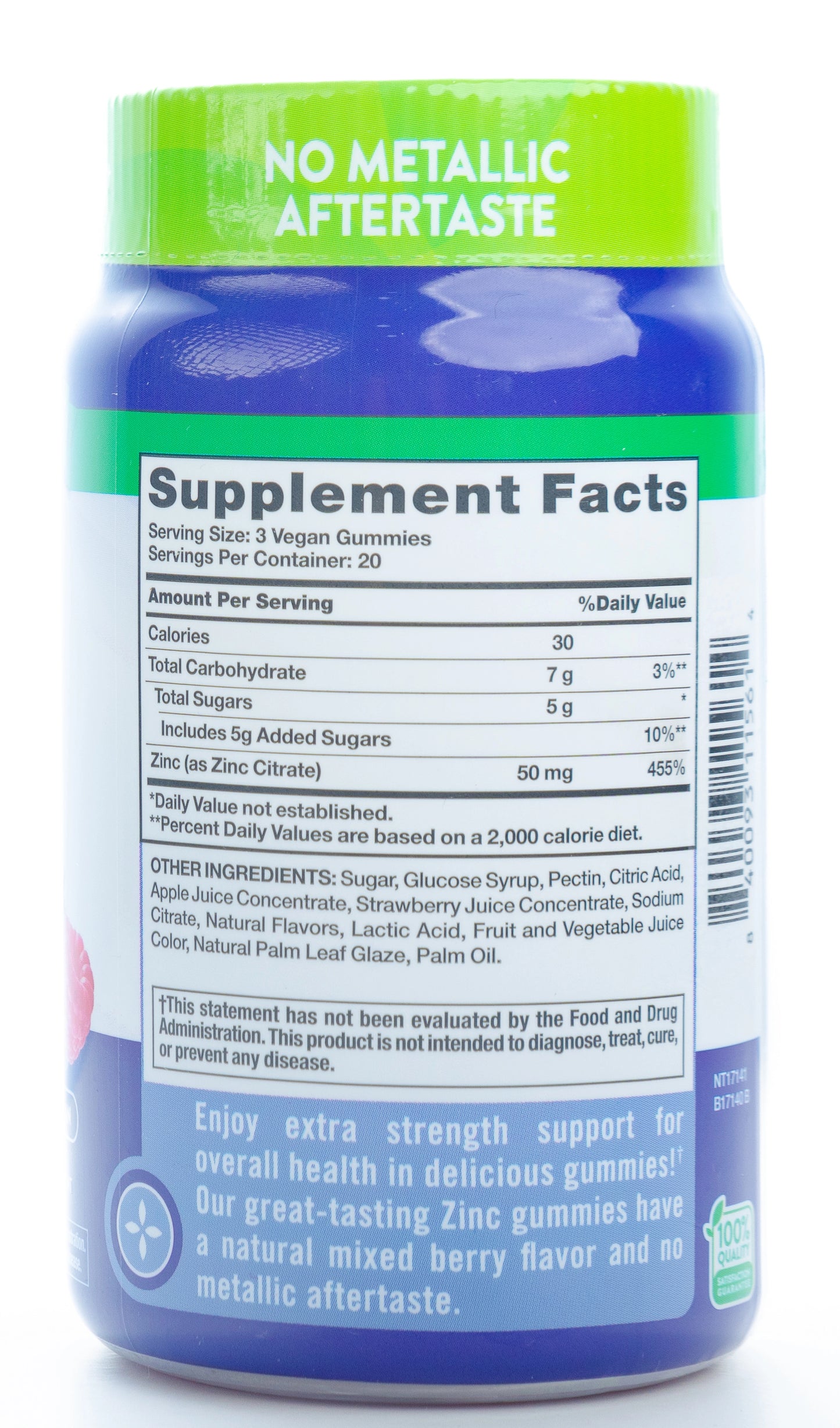 Nature’s Truth Zinc 50mg Gummies 60 gummies
