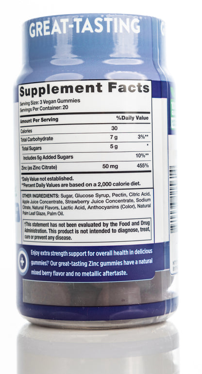 Nature’s Truth Zinc 50mg Gummies 60 gummies