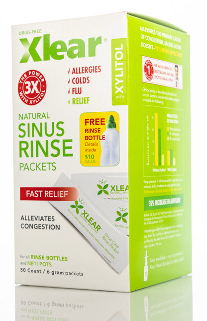 Xlear Sinus 6Gm x 50 sachets Rinse Packets