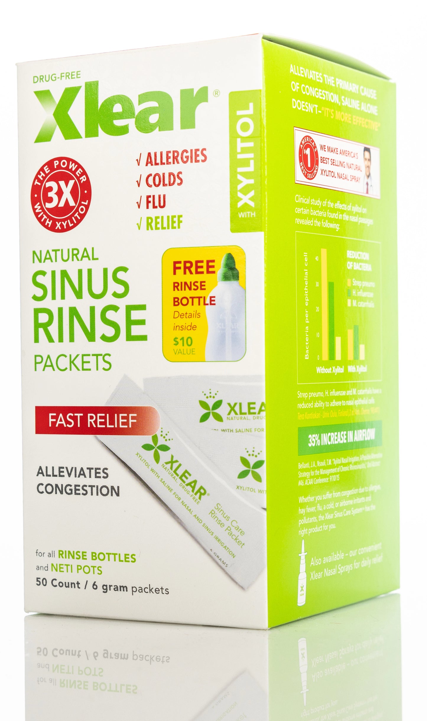 Xlear Sinus 6Gm x 50 sachets Rinse Packets