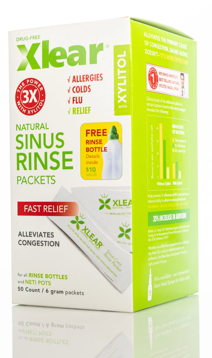 Xlear Sinus 6Gm x 50 sachets Rinse Packets