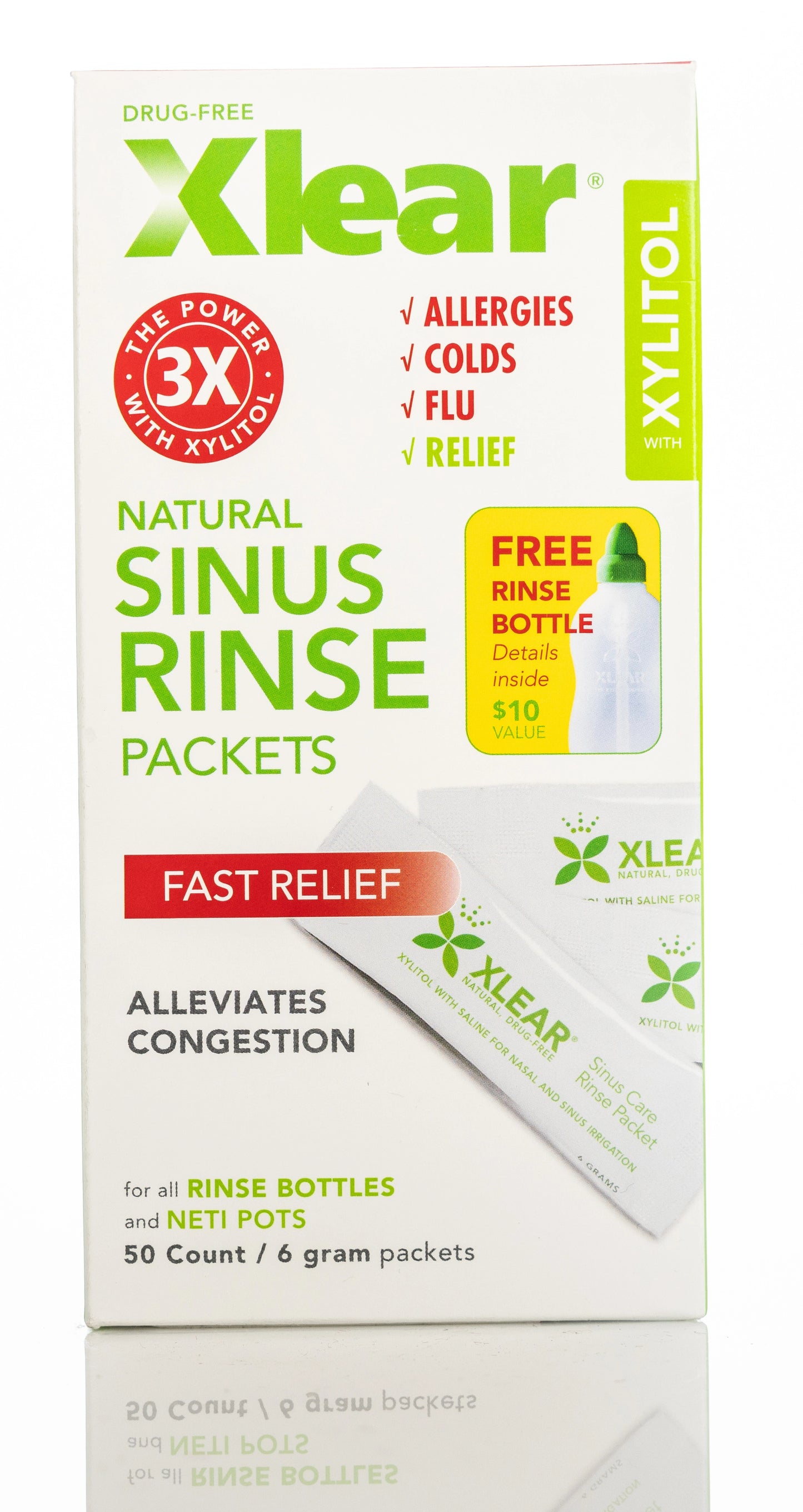 Xlear Sinus 6Gm x 50 sachets Rinse Packets