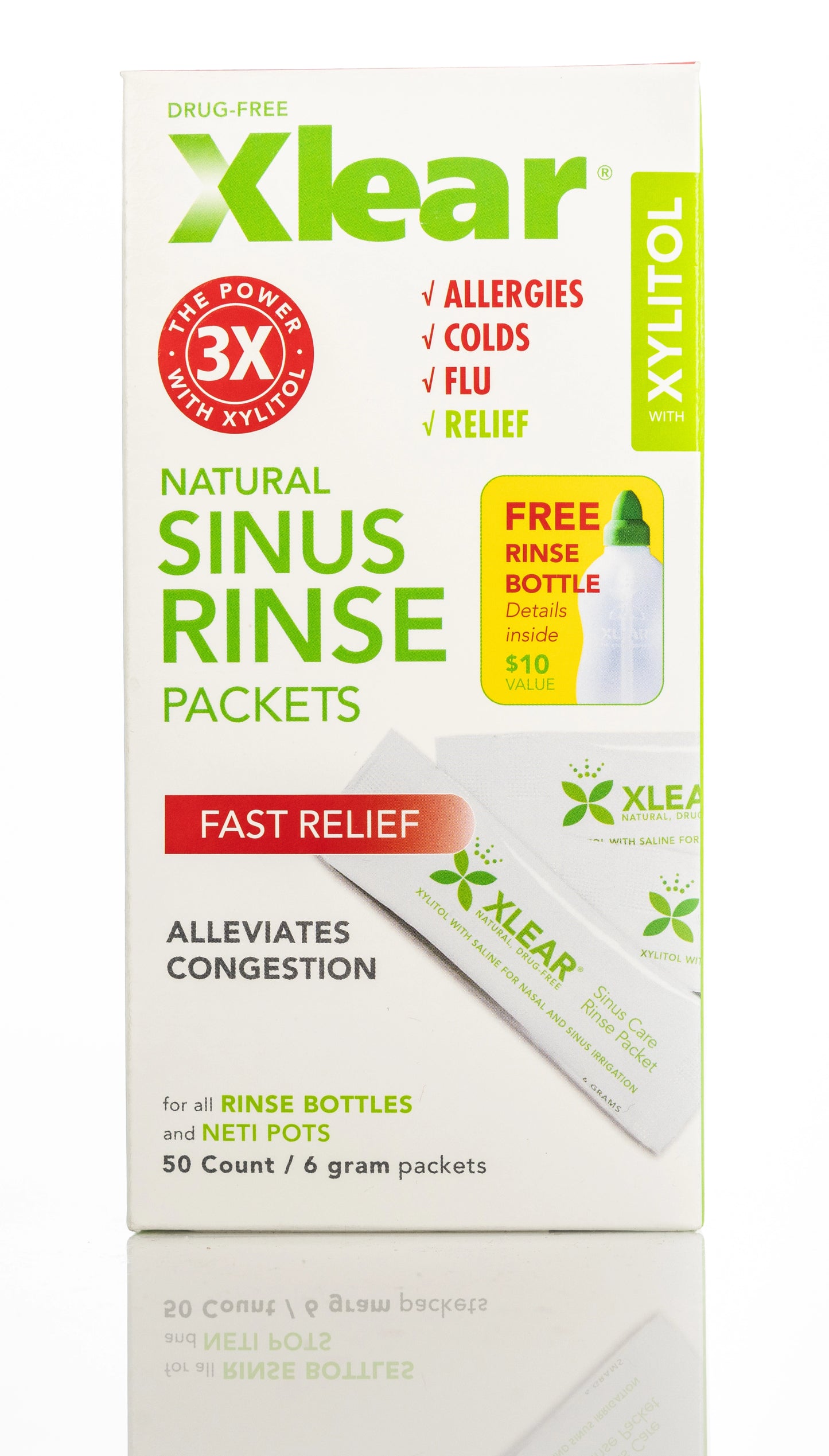 Xlear Sinus 6Gm x 50 sachets Rinse Packets