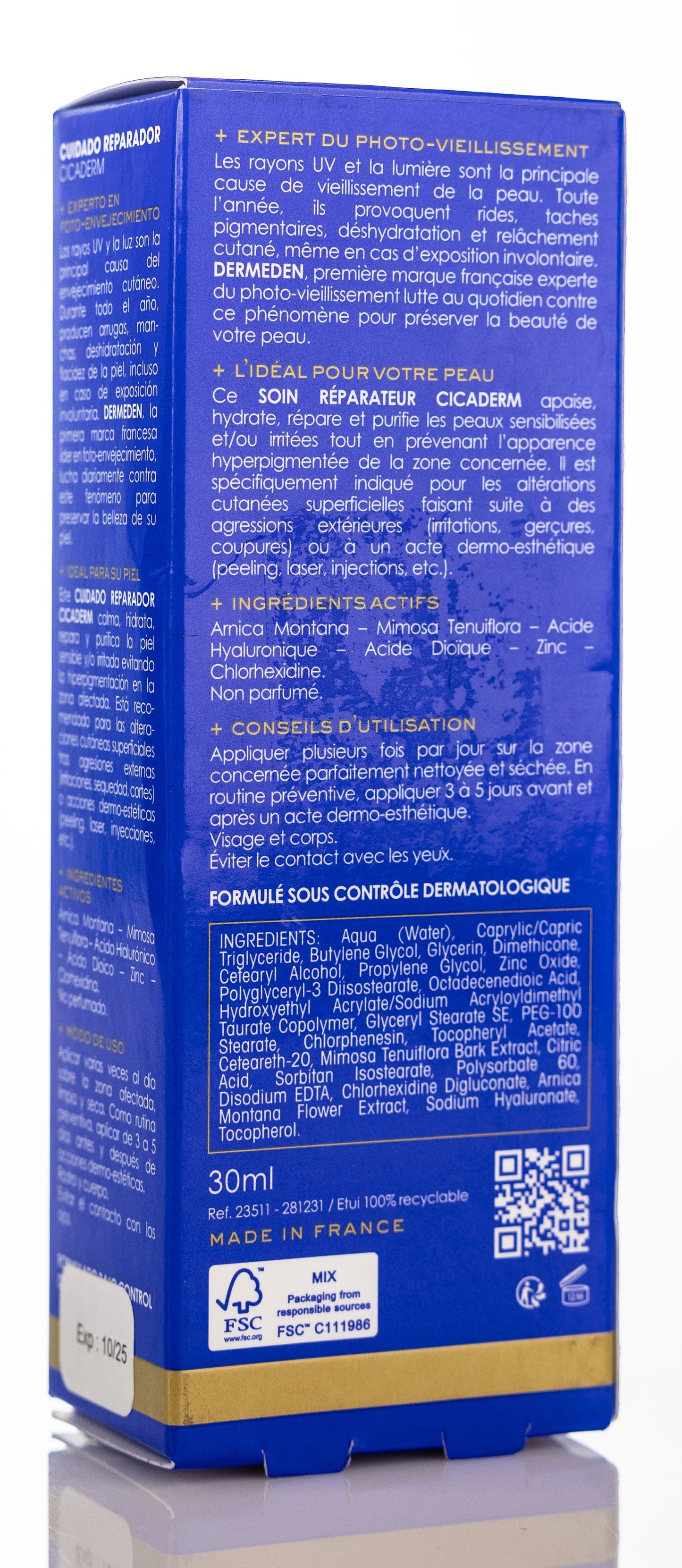 DermEden Specific Protocole Cicaderm Repair Care 30 ml