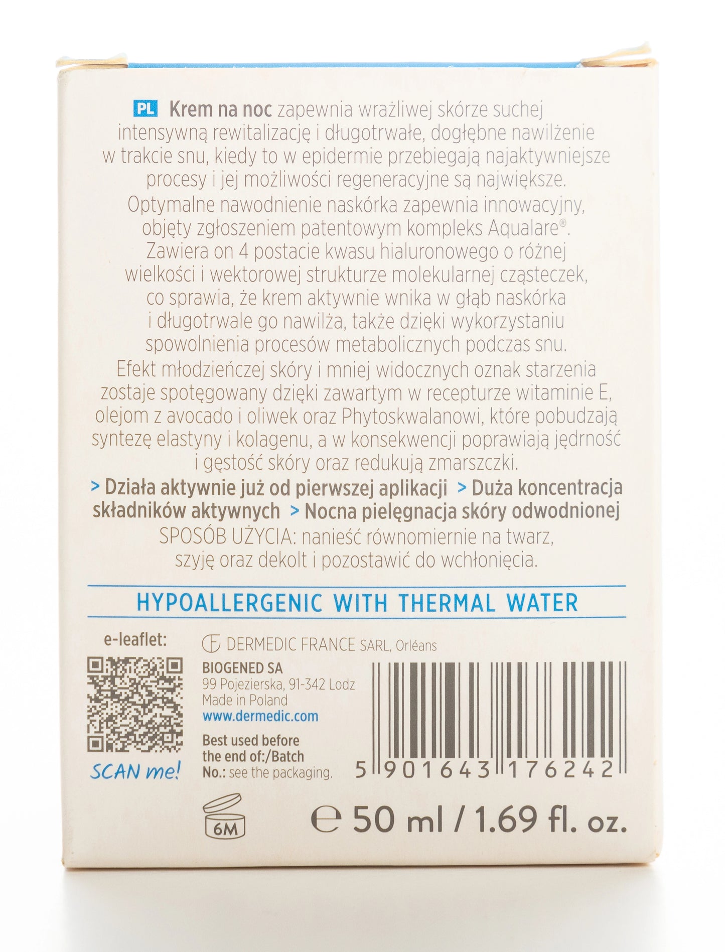 Dermedic Hydrain3 Hialuro Night Cream 50 ml