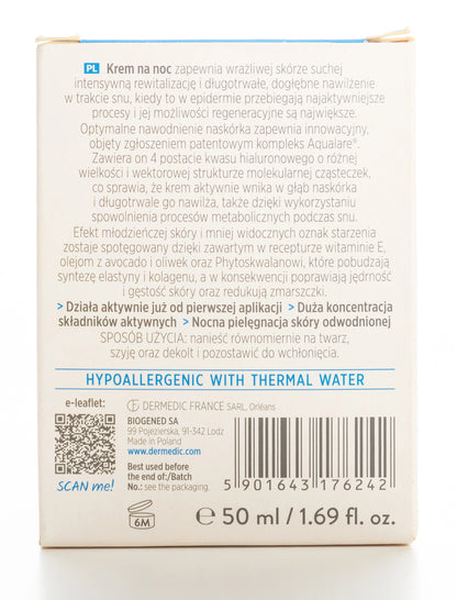 Dermedic Hydrain3 Hialuro Night Cream 50 ml