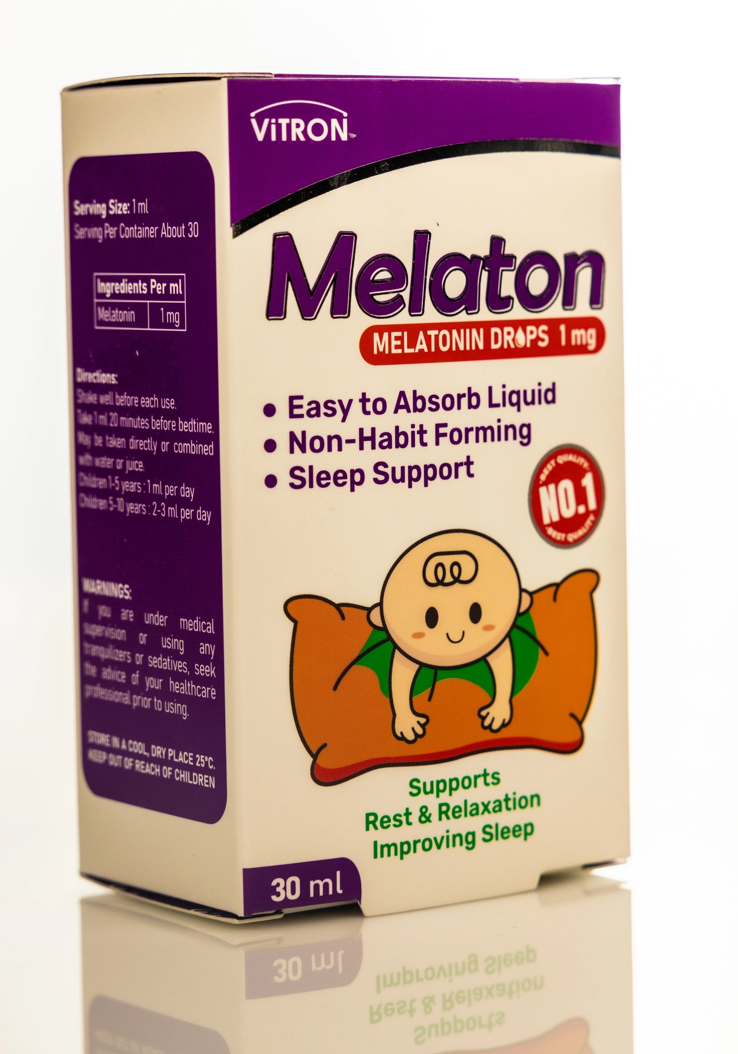 Vitron Melaton Melatonin 1mg Drops 30ml