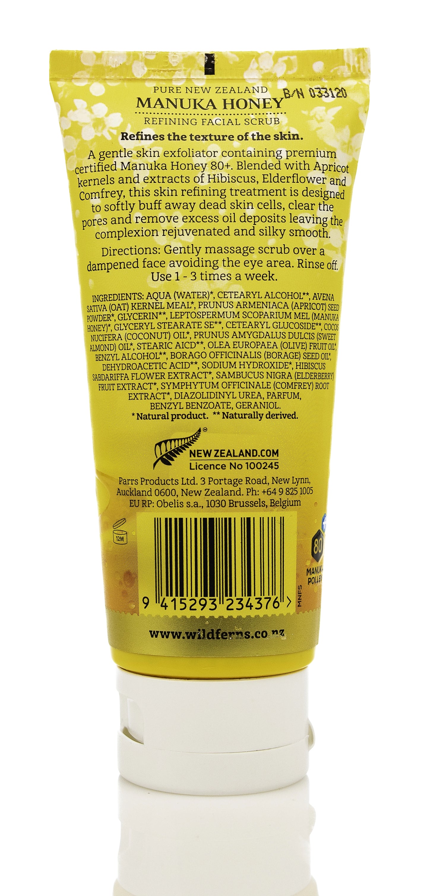 Wild Ferns Manuka Honey Facial Scrub 100 ml