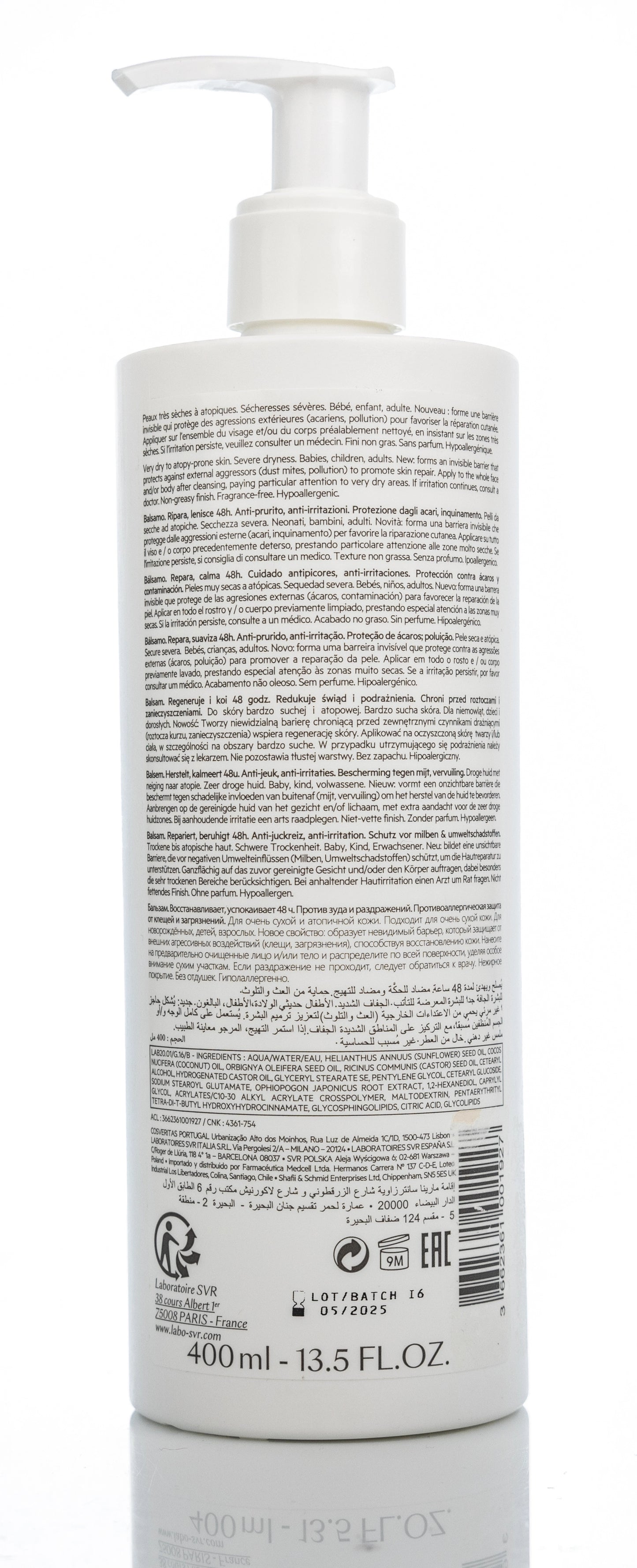 SVR Topialyse Baume Protect+ 400ml