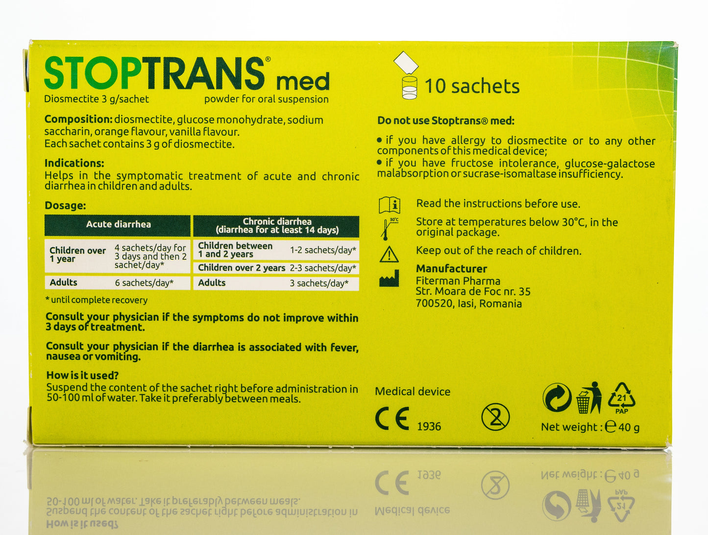 Stoptrans Med Sachets 3Gmx10pieces