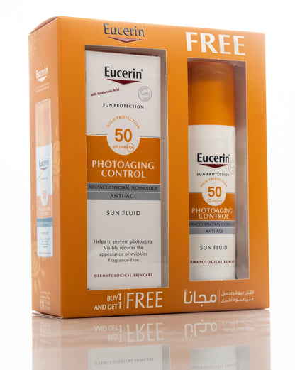 Eucerin Sun Photoaging Control SPF 50+ Fluid 50 Ml Offer Pack 1+1