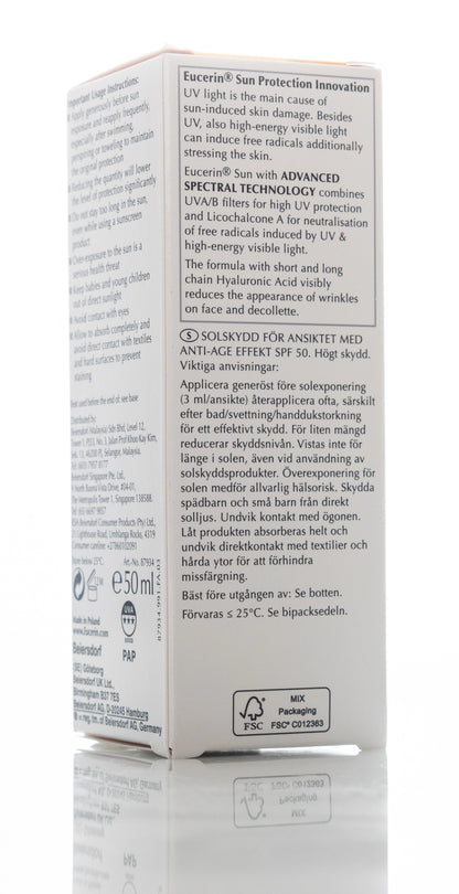 Eucerin Sun Photoaging Control SPF 50+ Fluid 50 Ml Offer Pack 1+1