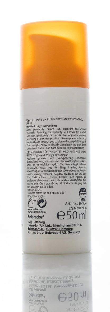 Eucerin Sun Photoaging Control SPF 50+ Fluid 50 Ml Offer Pack 1+1
