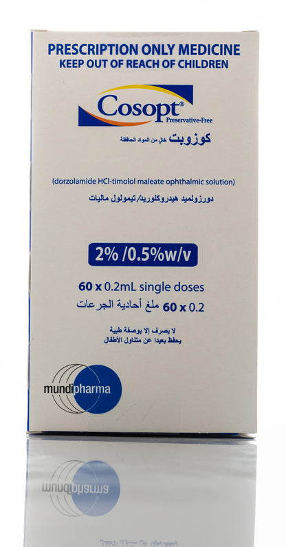 Cosopt Preservative Free Eye Drops Sd 60X0.2Ml
