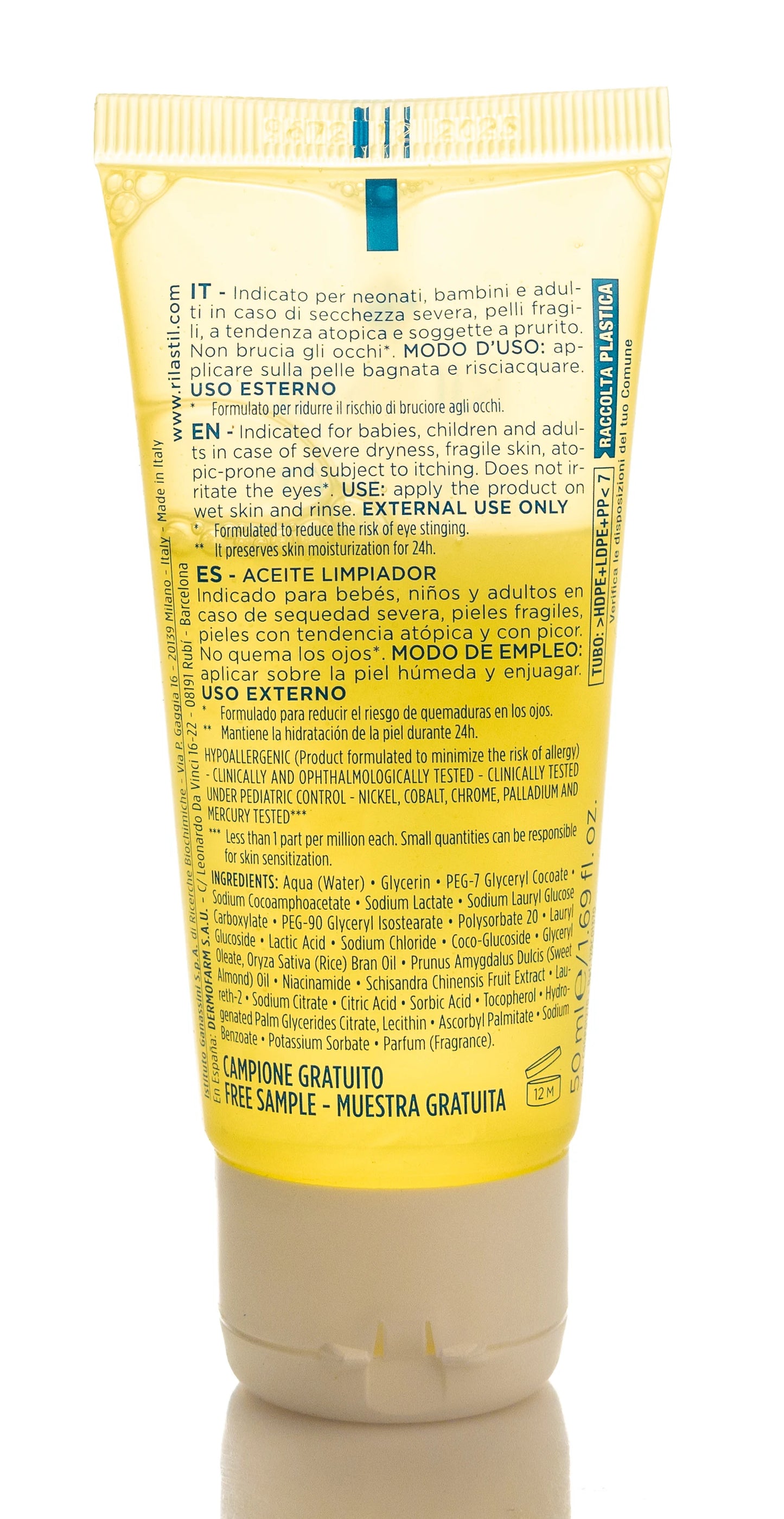 Rilastil Xerolact Clean Oil 50 Ml+Balm 200 Ml Offer